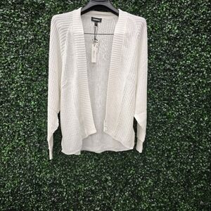 Women's Express White Chunky Open Cardigan - NWT